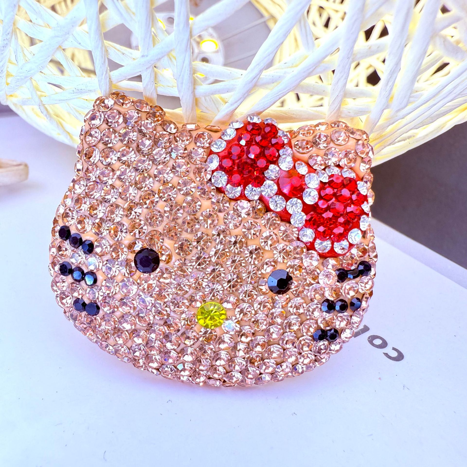 Kitty Head with Rhinestones 60MM*60MM