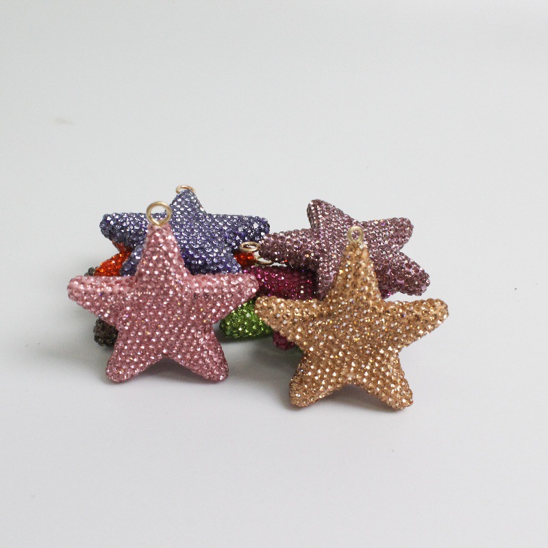 Pentagram-shaped with diamonds 55MM*55MM