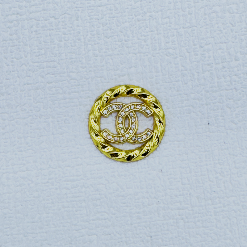 C-Round Shape With Diamonds 24MM*24MM