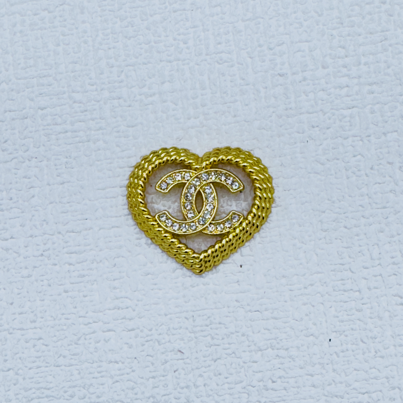 C-Love Shape With Diamonds 30MM*26MM