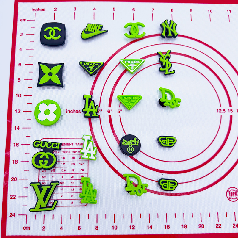 20 PCS Green CrocCharms