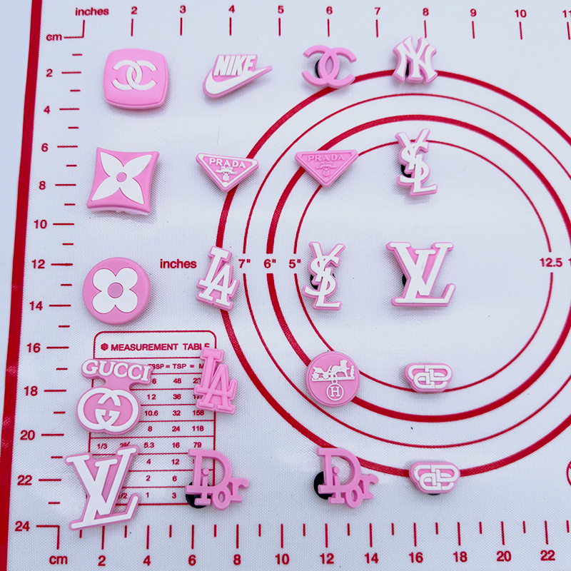 20 PCS Pink CrocCharms