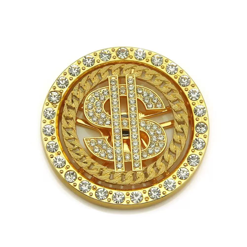 Rotatable Dollar With Diamond