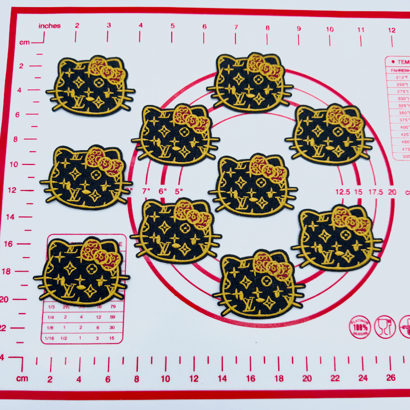 L-HK Black And Gold Patch