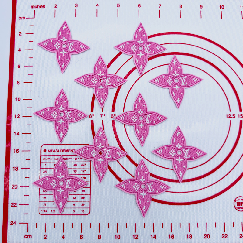 L- Pink Dart Shape Patch