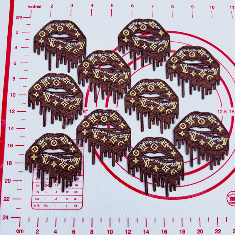 L-Coffee Lips Shape Patch