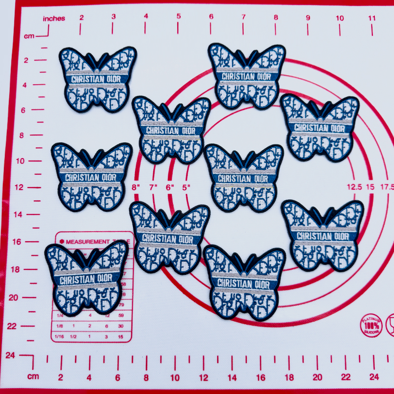 D- Blue Butterfly Shape
