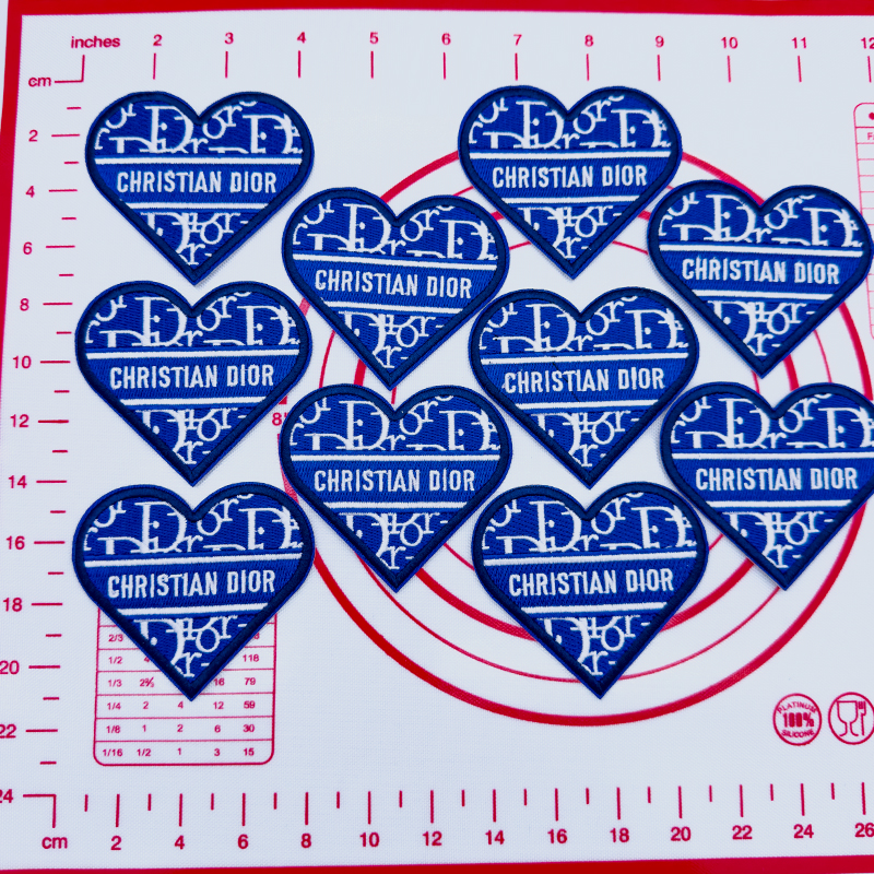 D- Blue Love Shape Patch