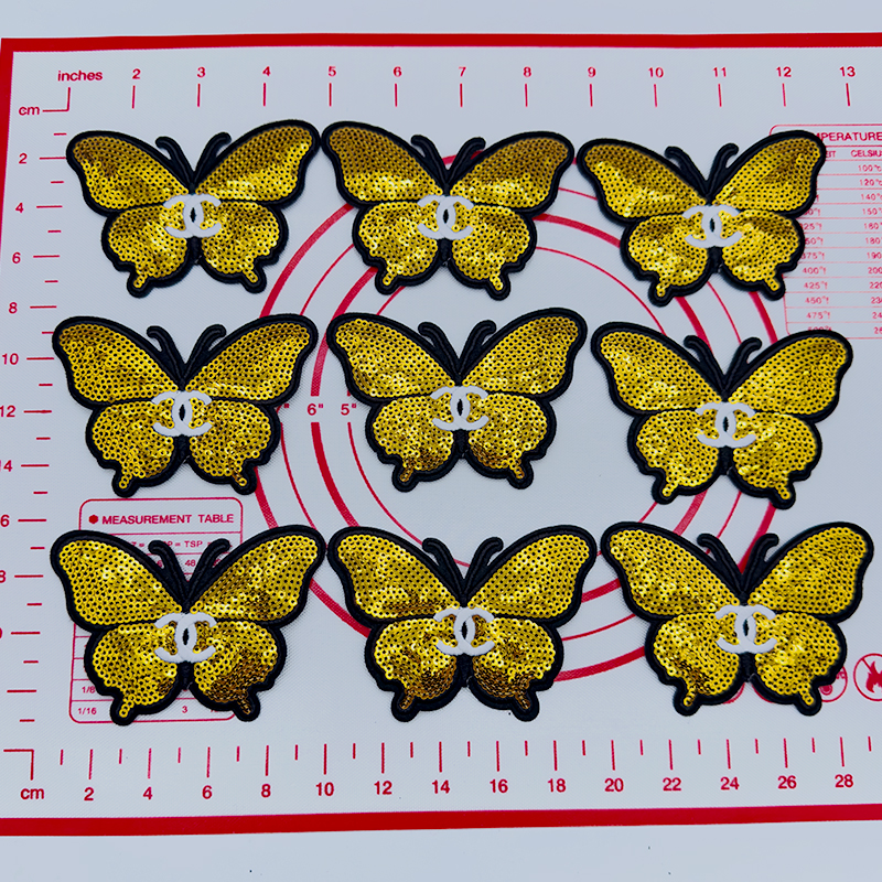 C-Double C Gold Butterfly Shape Patch