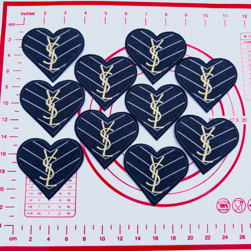 Y- Deep Blue Love Shape Patch