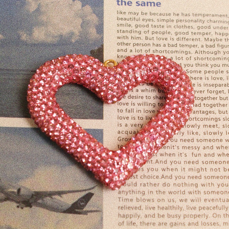 Heart Shape With Diamond 60MM*50MM