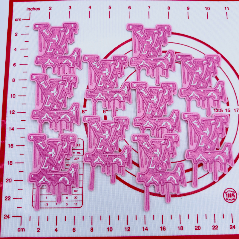 L- Pink Melt Shape  Patch