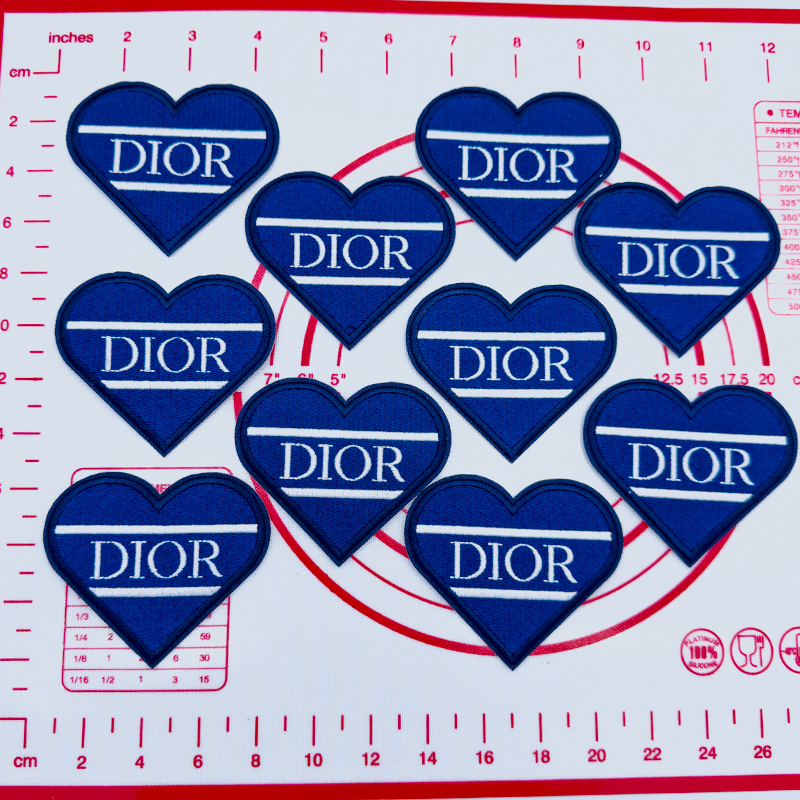 D-Blue Love Shape Patch