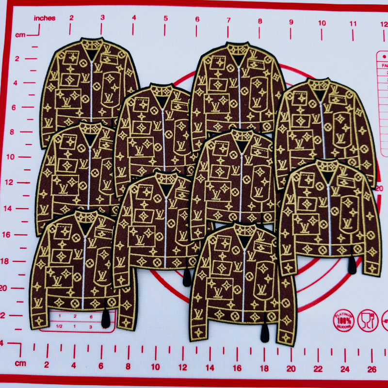 L-Coffee Jacket Shape Patch