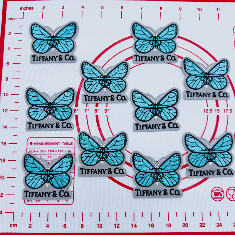 D- Light Blue Butterfly Shape