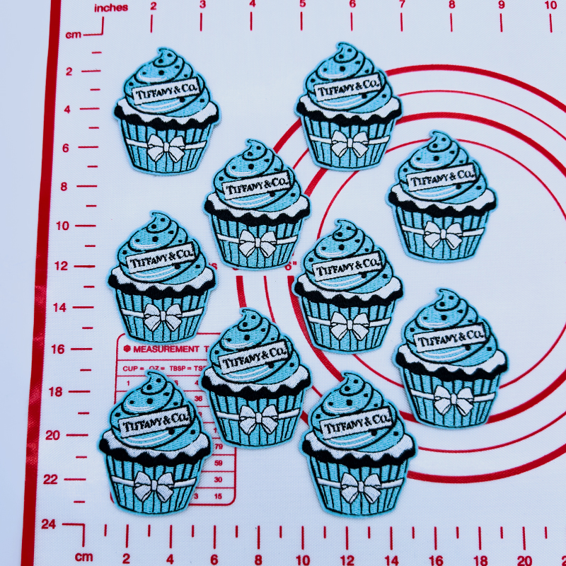 D- Blue Cake Shape Patch