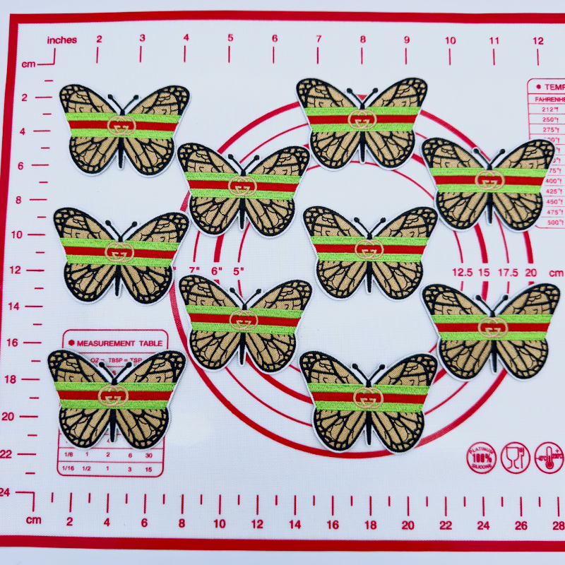C- Yellow Butterfly Shape Patch
