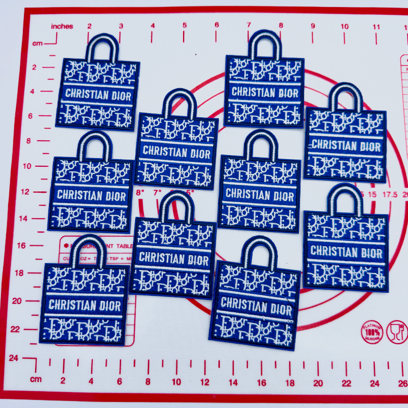 D-Blue Bag Shape Patch