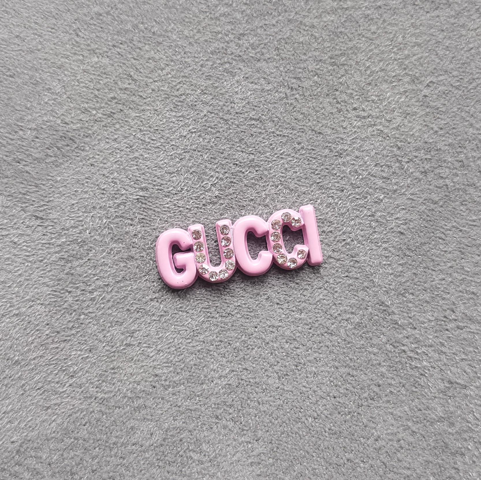 Small GG Sign with Diamonds 20MM*7MM
