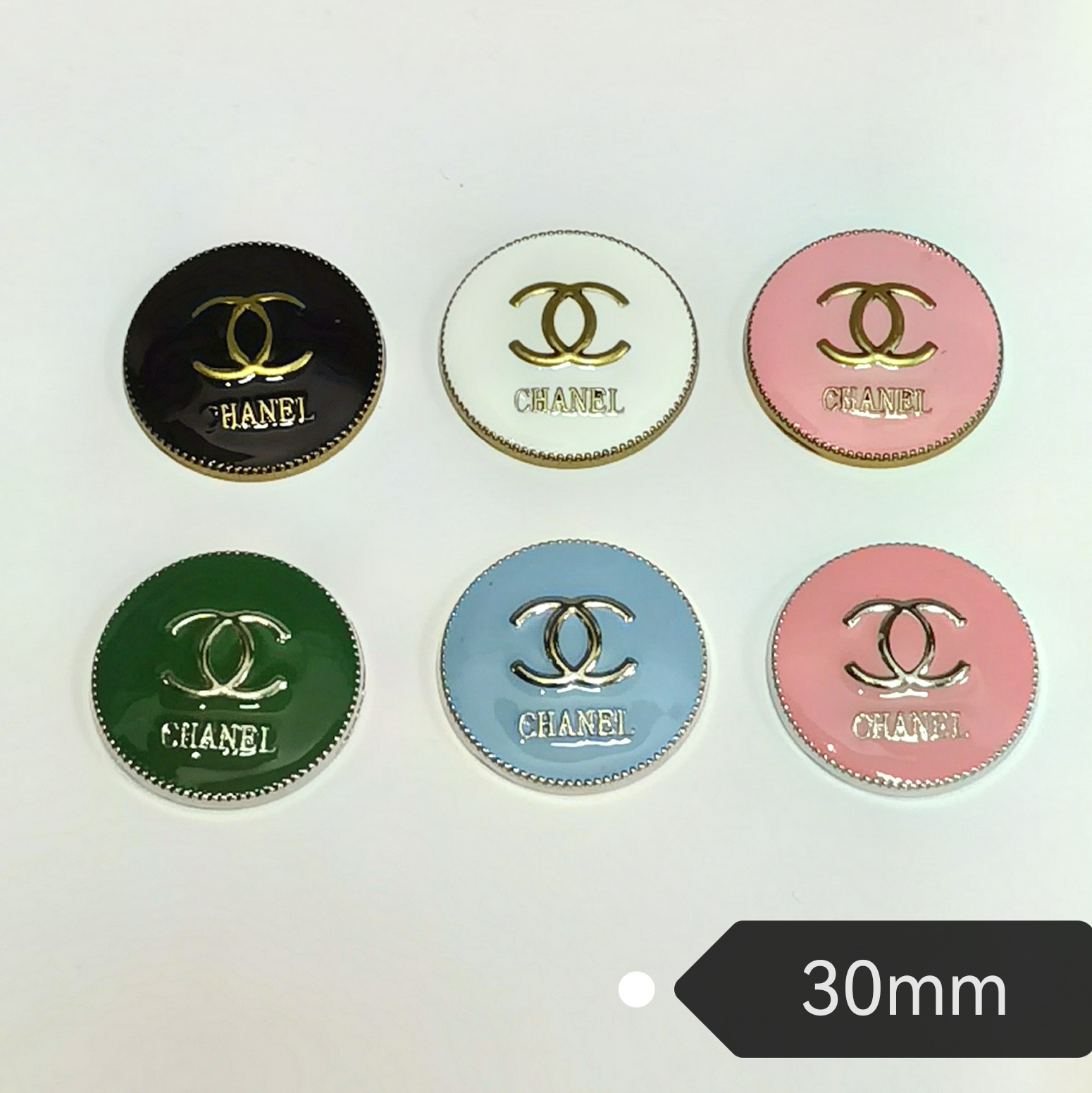 CC Metal patch Round Shape 30MM*30MM