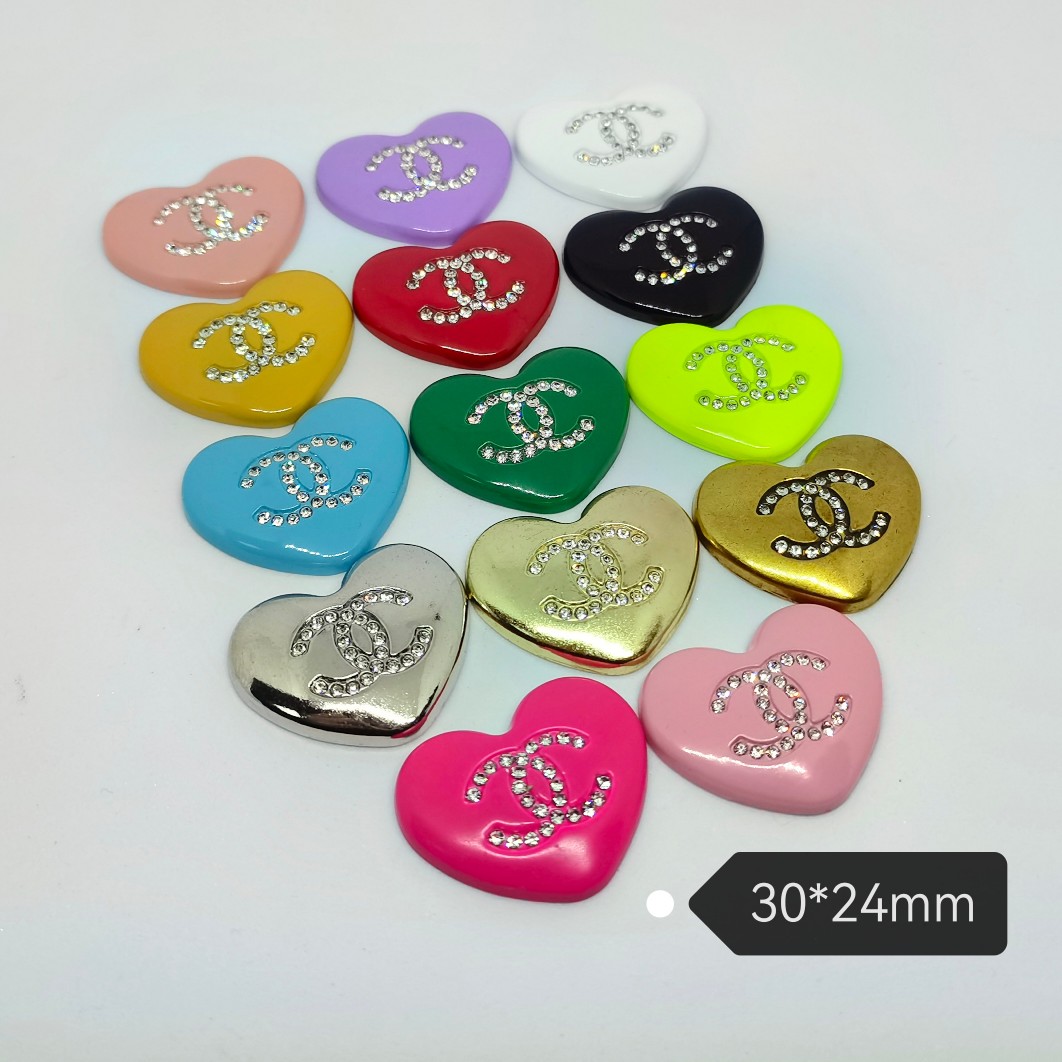 Metal Love Shape CC 30MM*24MM