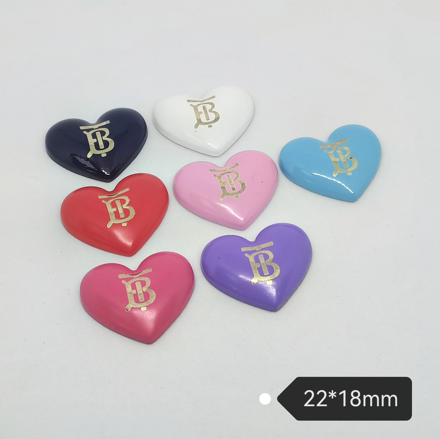 Metal Love Shape BL 22MM*18MM