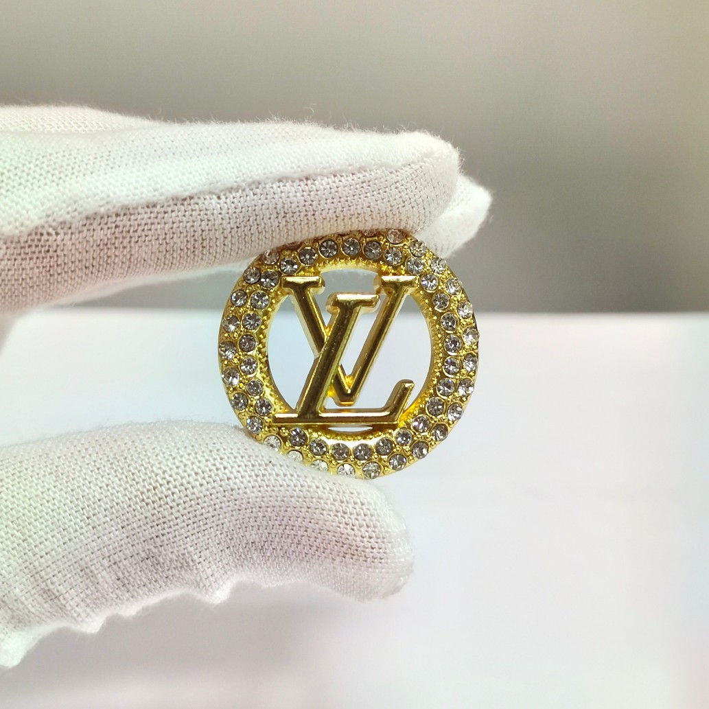 L Round Shape With Diamonds 30MM*30MM