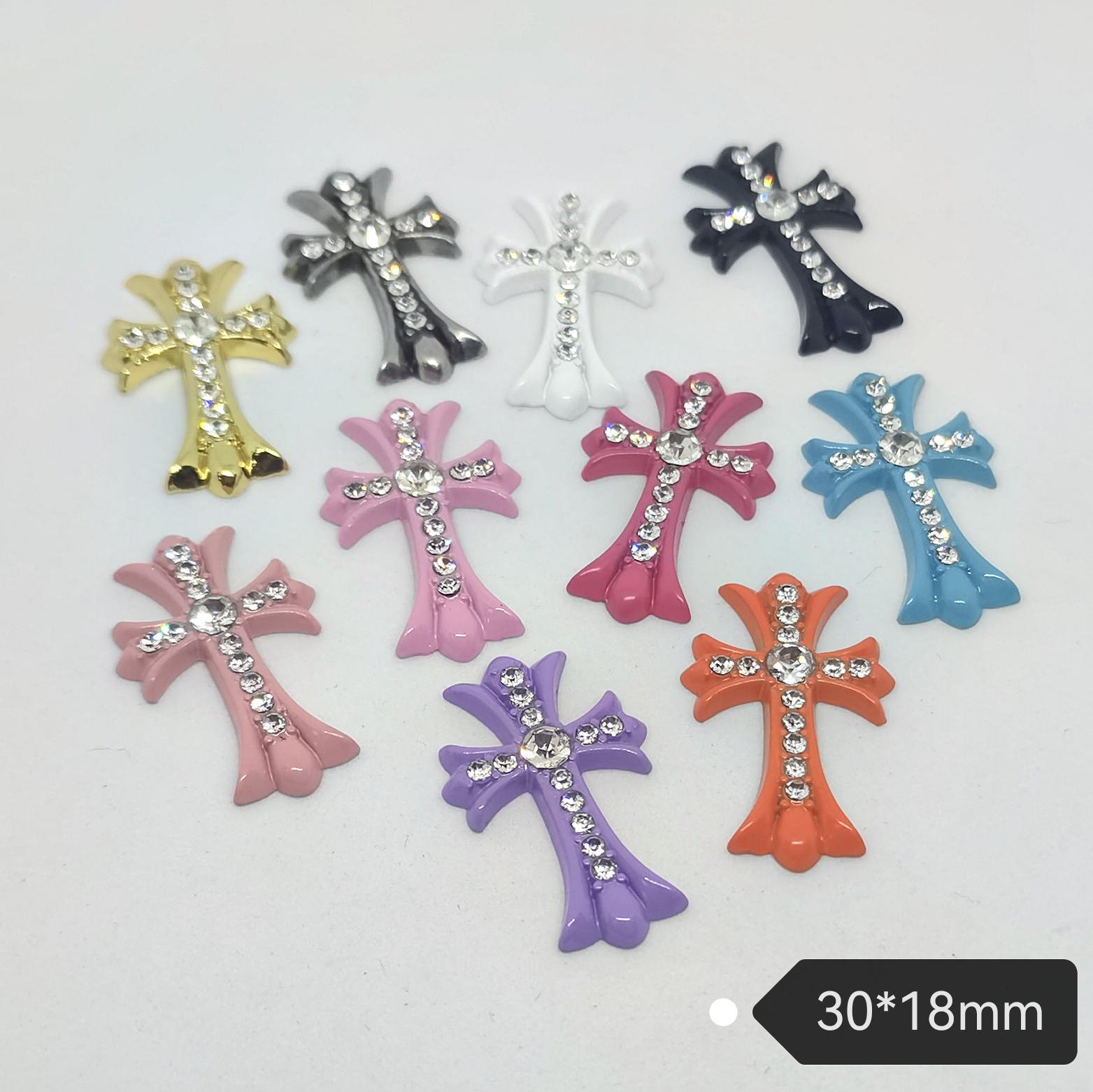 CR-Metal Sign With Diamonds  20MM*32MM