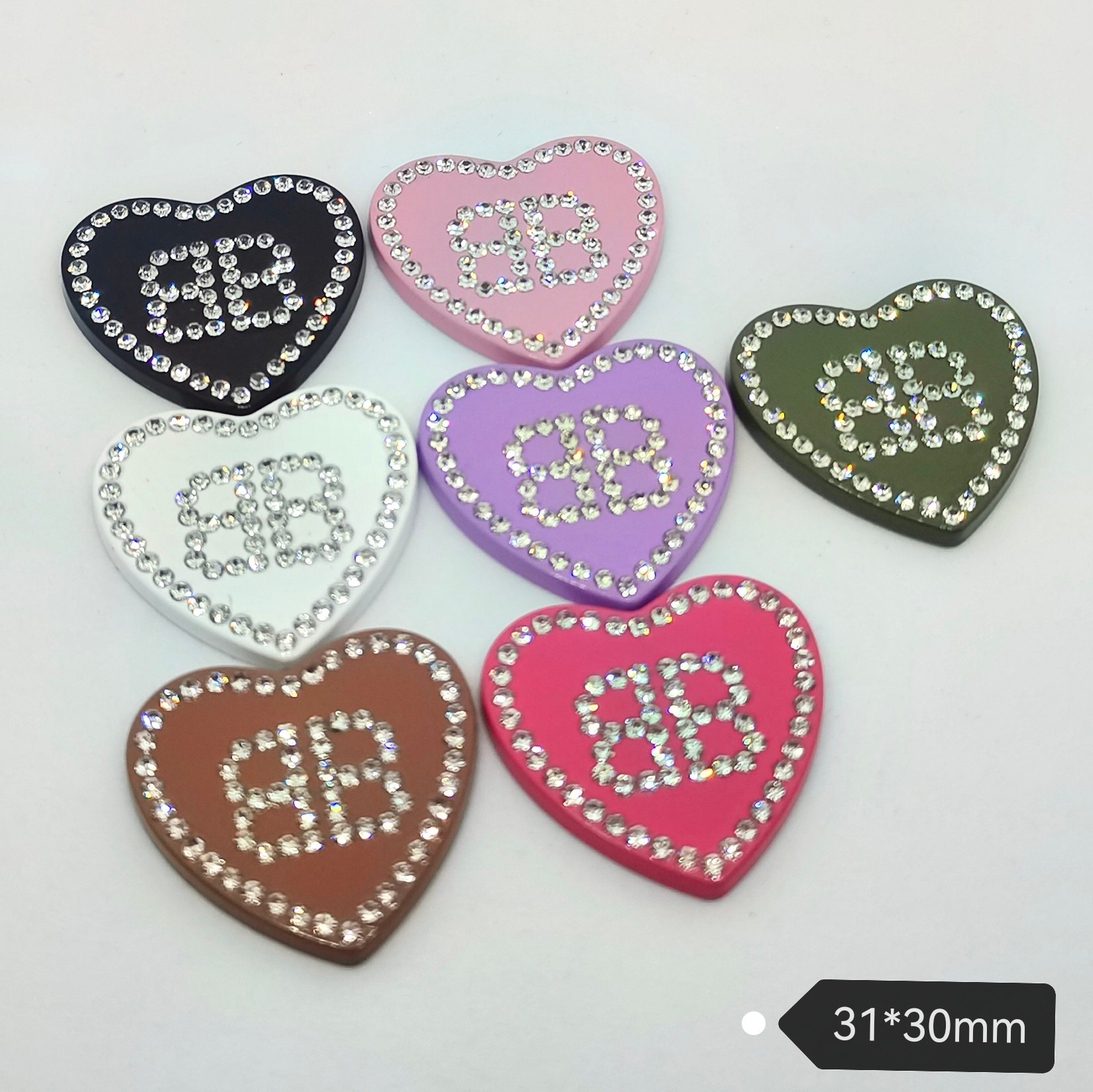 BB-Metal Love Shape 31MM*30MM