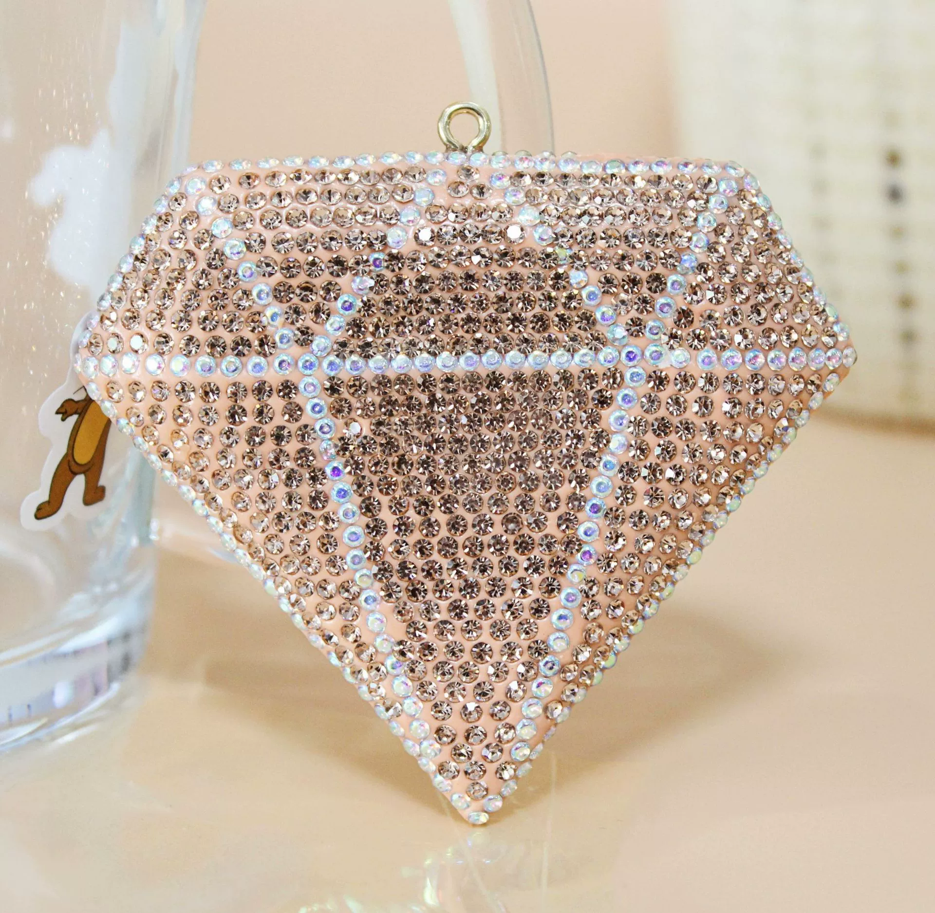 Large Full-Diamond Diamond Shape 72MM*62MM