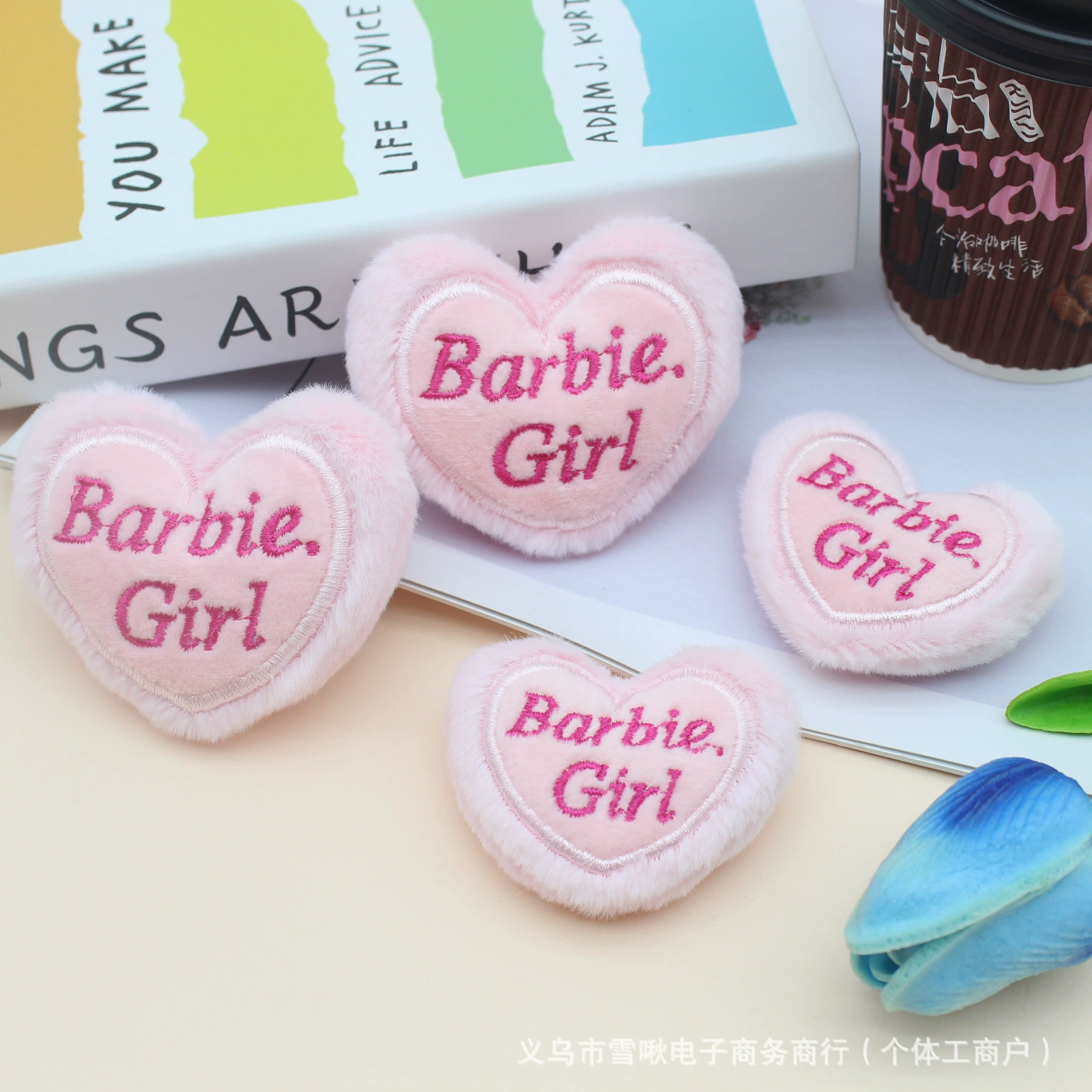 Barbie Girl Plush Heart 65MM x 50MM