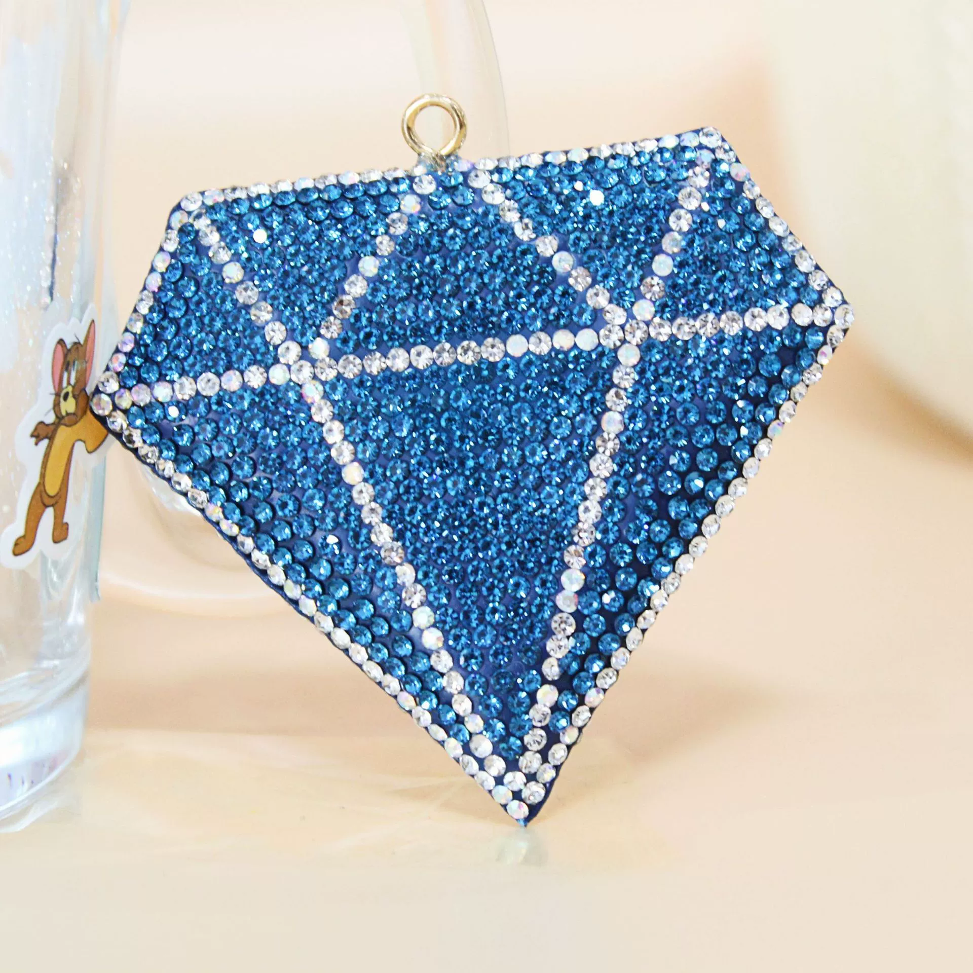 Large Full-Diamond Diamond Shape 72MM*62MM