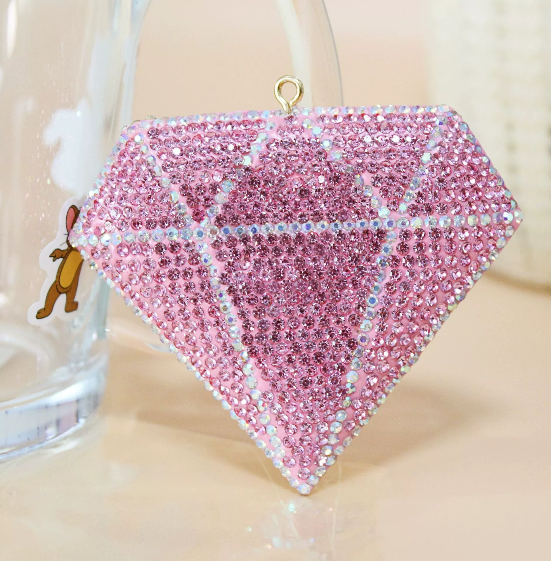 Large Full-Diamond Diamond Shape 72MM*62MM