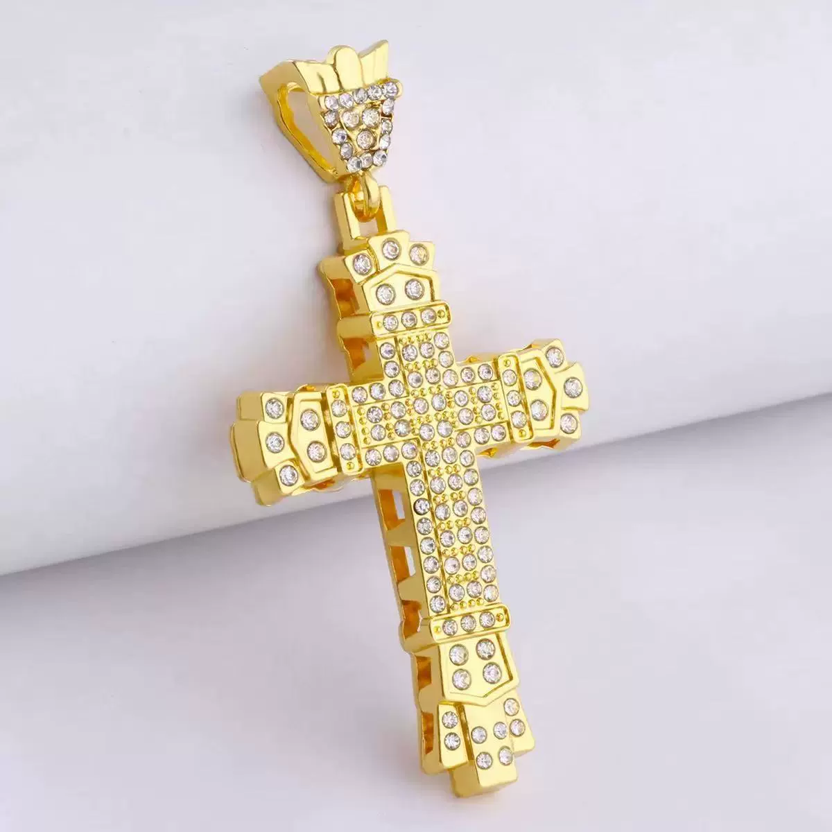 Metal cross with a ring at the top 70MM*38MM
