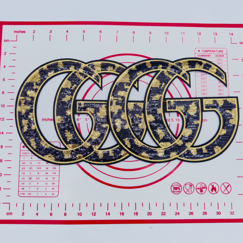 Large GG- Bling Shape Patch