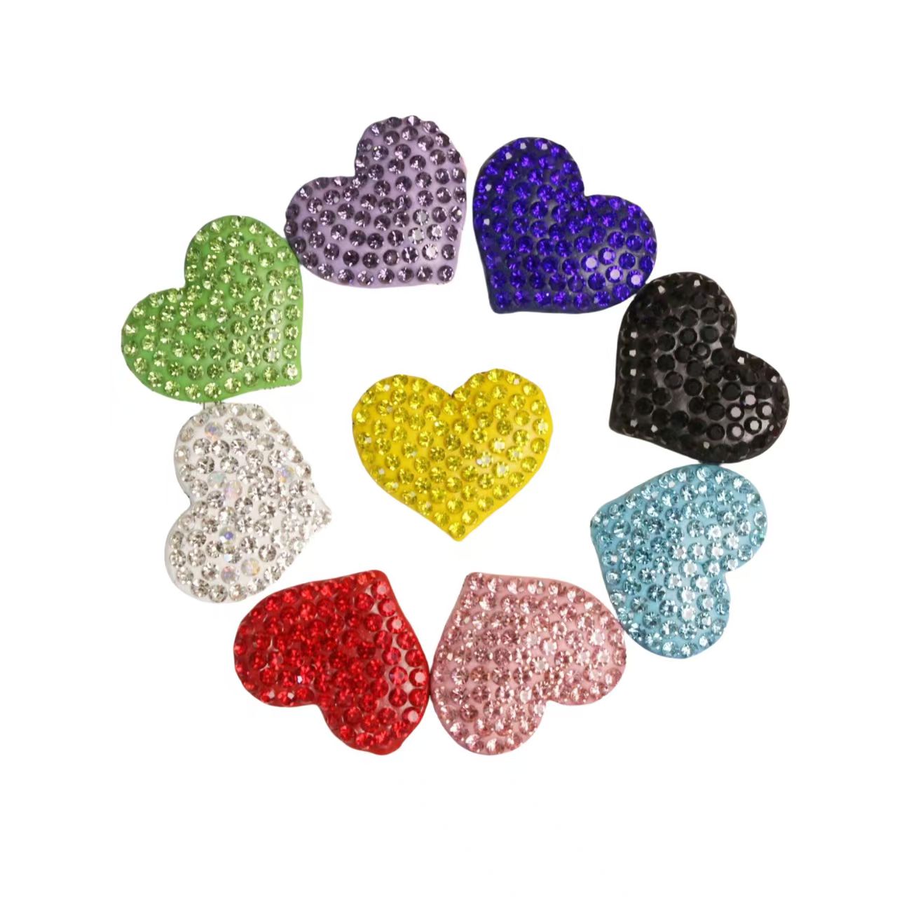 Full-Diamond Heart Flat Back 30MM*26MM