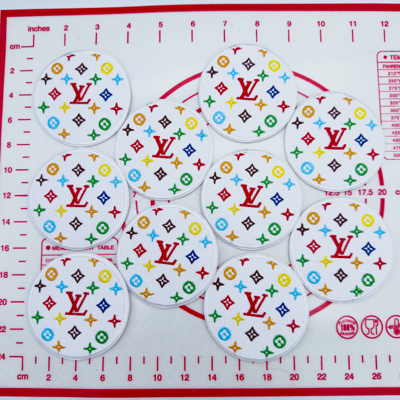 L-White Round Shape Patch