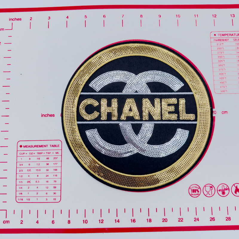 Large(Iron-on)  GG- Bling Shape Patches