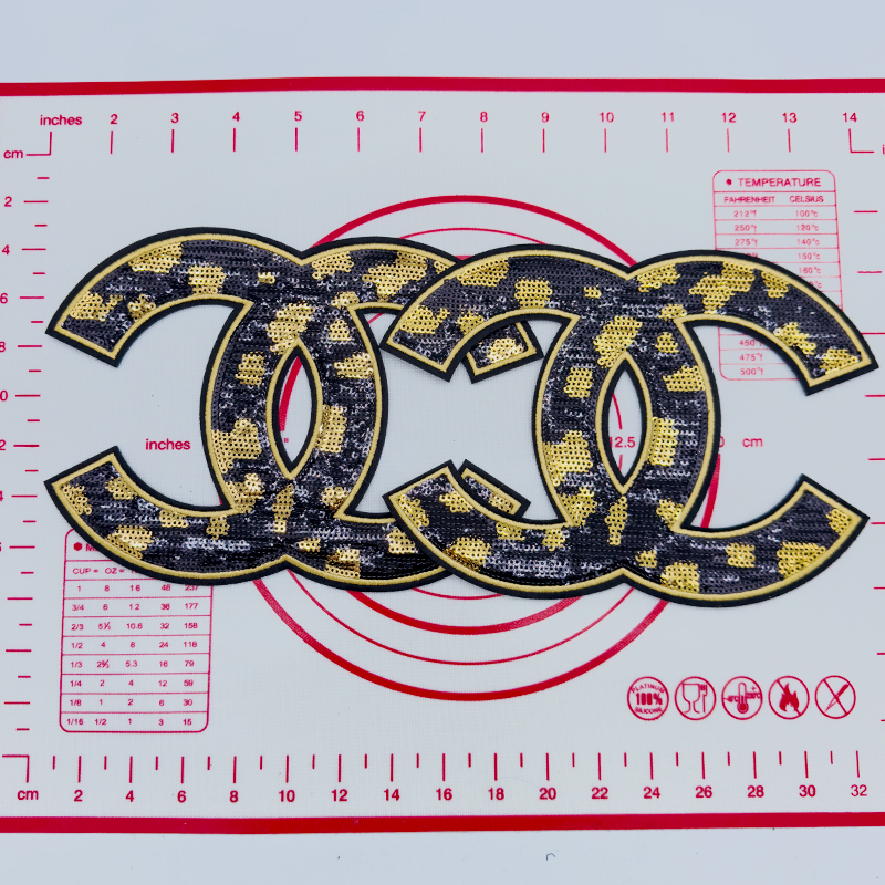 Large CC- Bling  Shape Patch