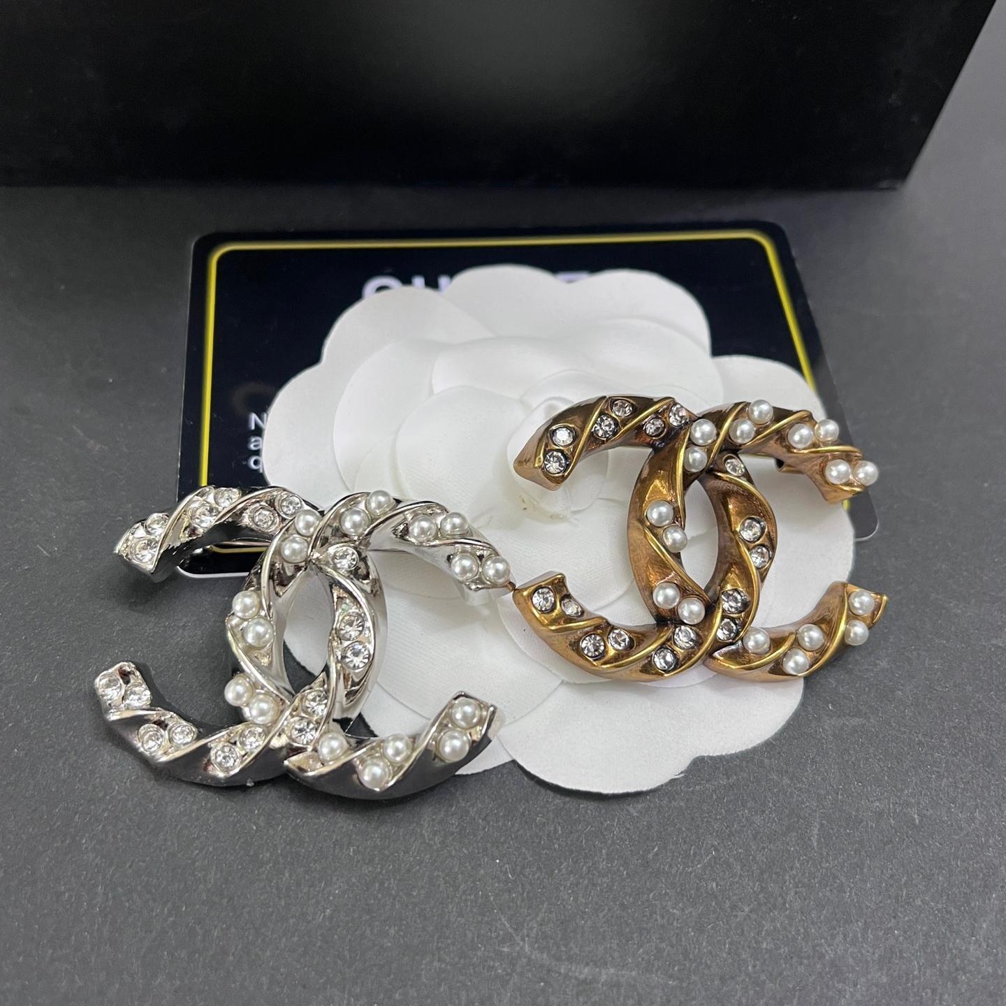 C-Double C With diamonds and pearls 42MM*33MM