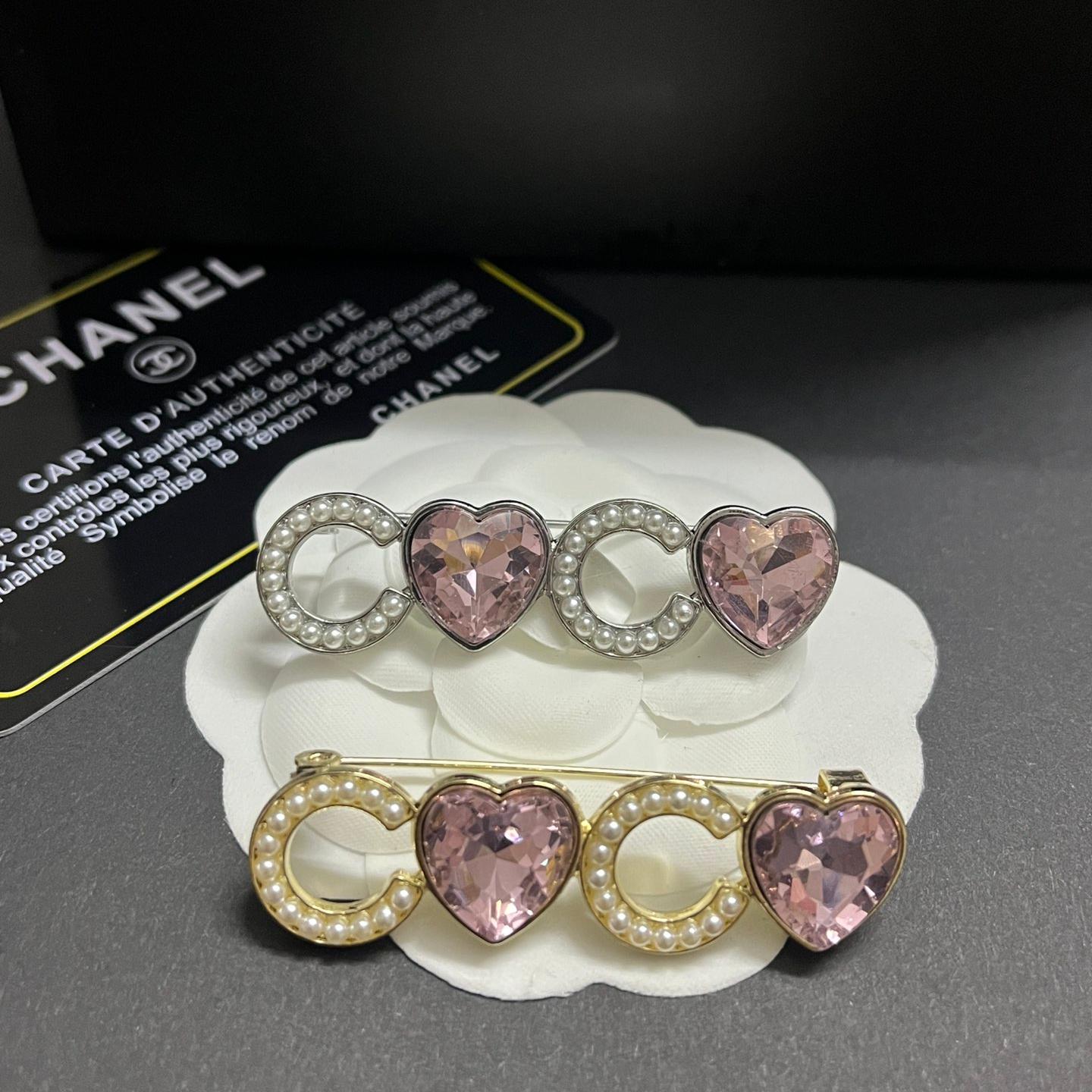 CC-With Pink Diamond And Pearls 55MM*15MM