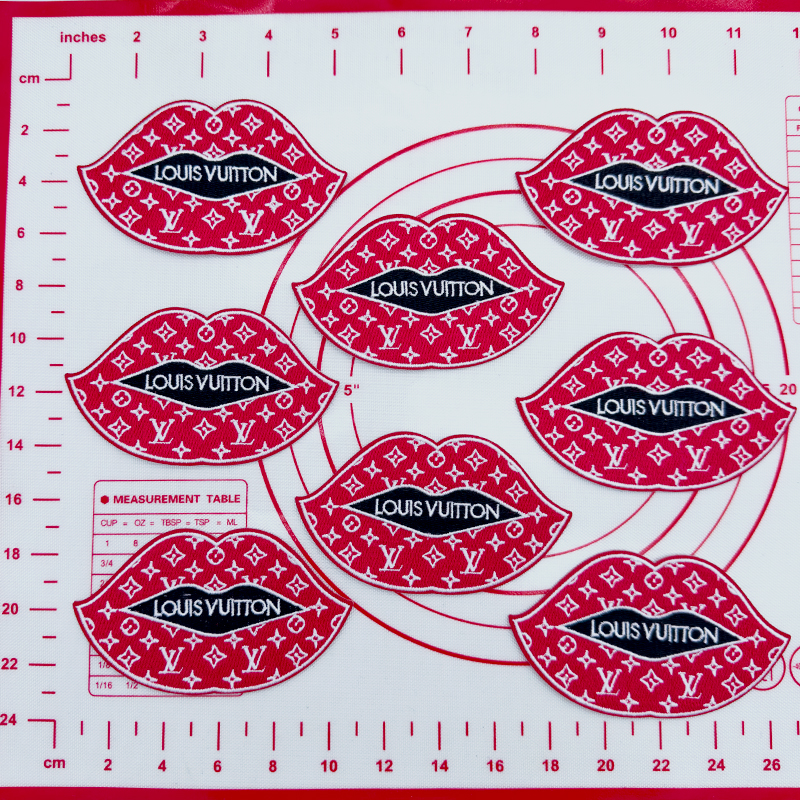 Mid(Iron-on) L- Lips Shape Patches
