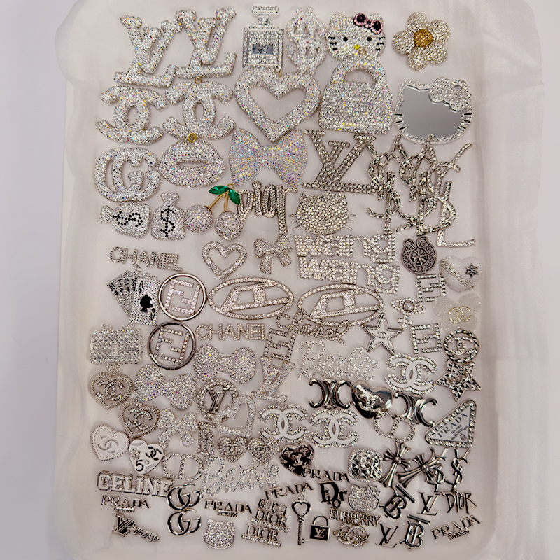 50-100PCS MIX Silver LUX CHARMS