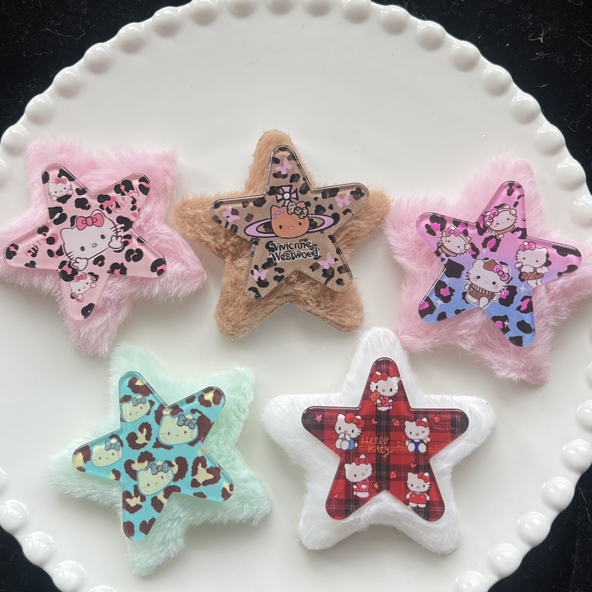 HK plush pentagram shape 60MM*60MM