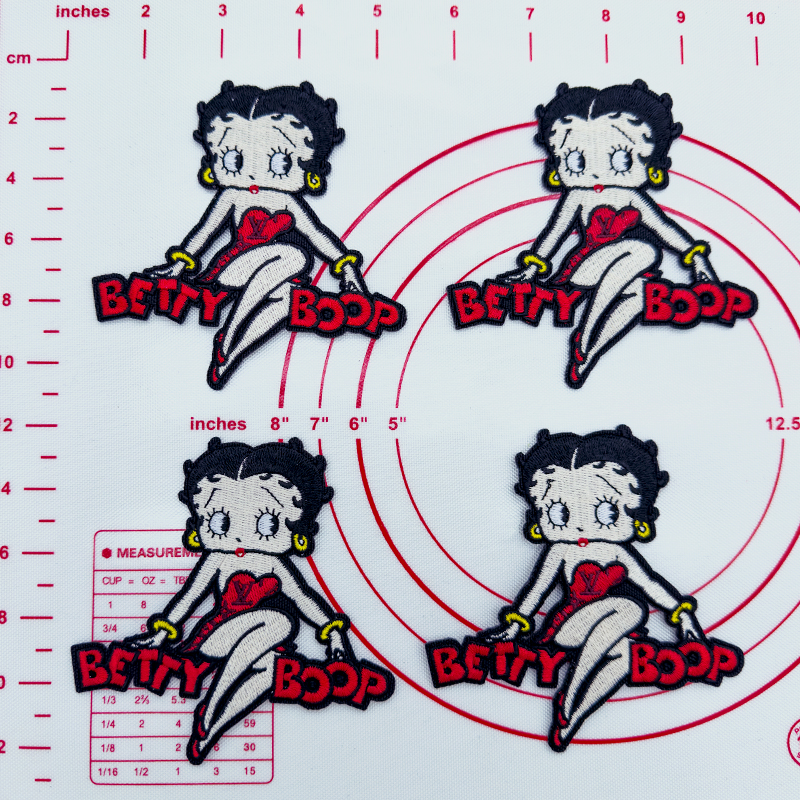 Mid(Iron-on) Bettyboop Red Patches