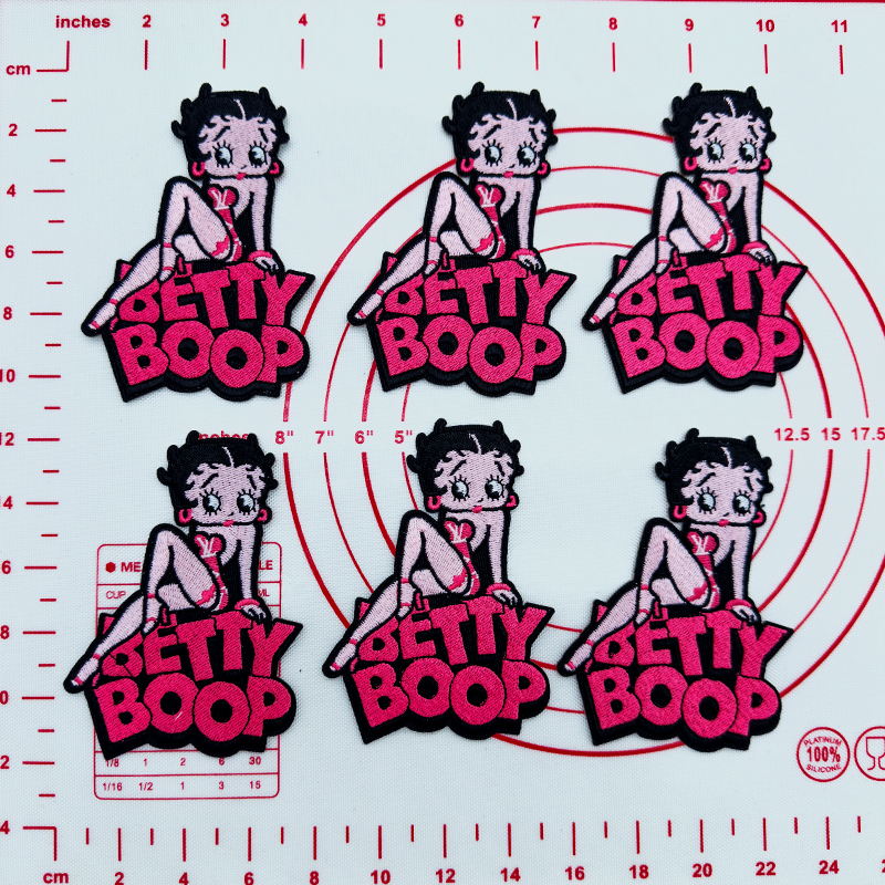 Mid(Iron-on) Bettyboop Pink Patches