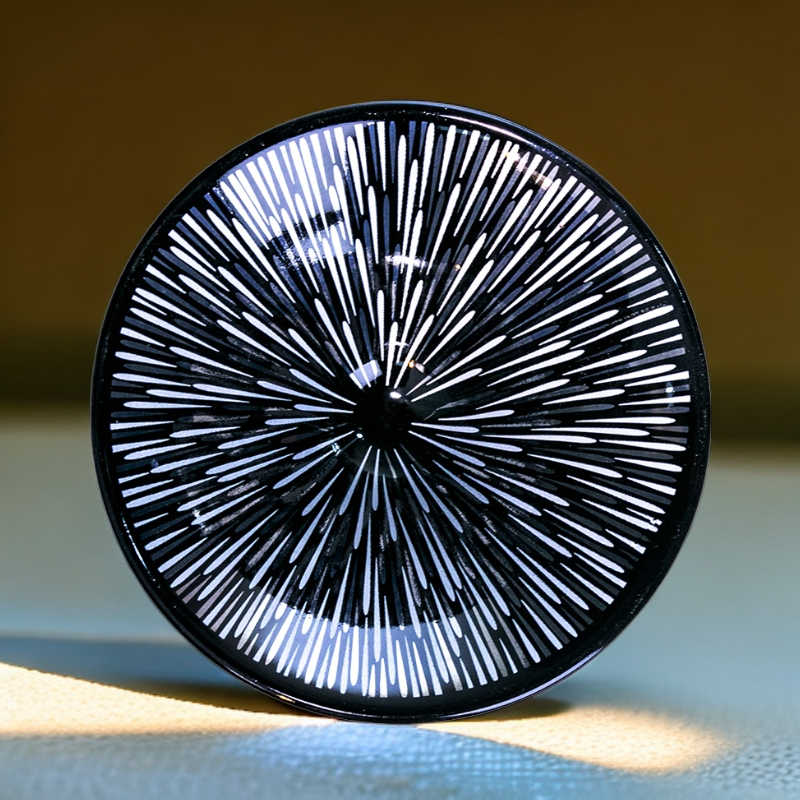 Silver-Inlaid Jet Black Jian Ware