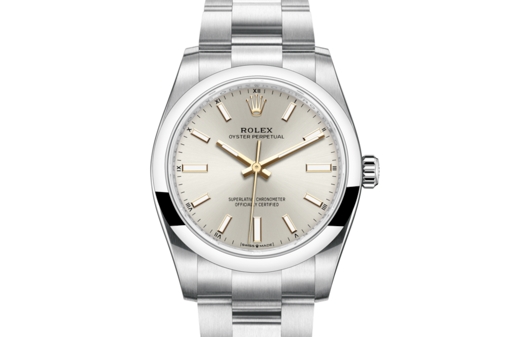 LadyRolex  OYSTER PERPETUAL 34 Silver,124200