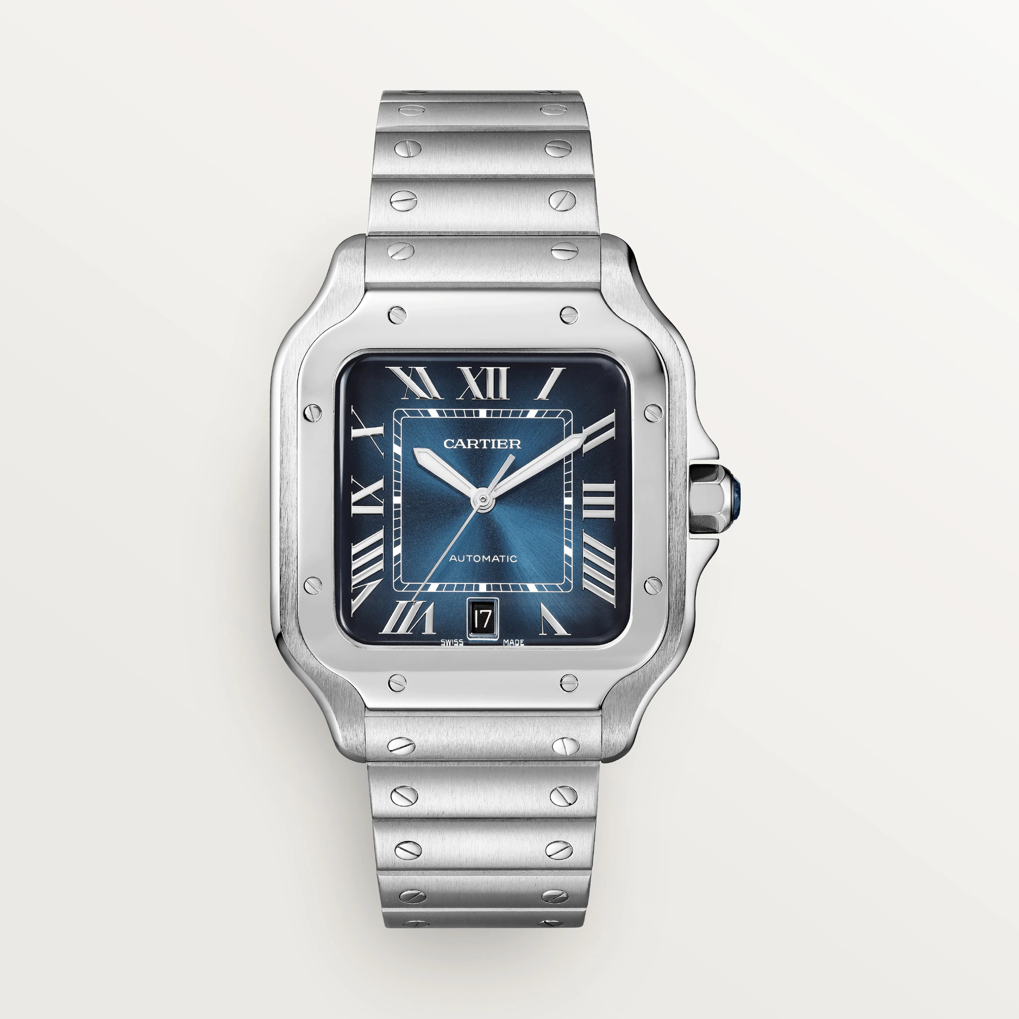 Cartier Santos Stainless Steel Men’s Watch, WSSA0030