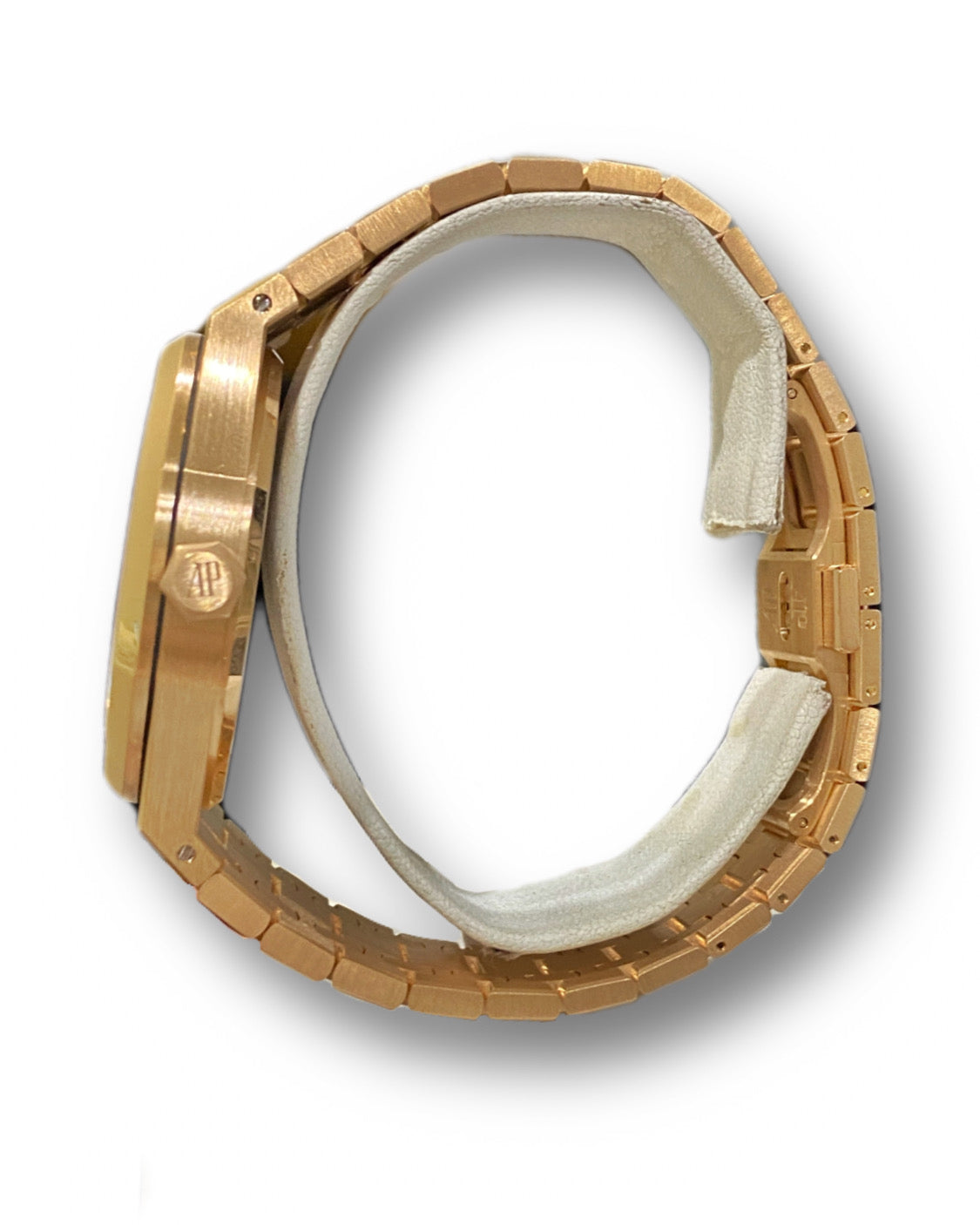 Audemars Piguet Royal Oak Selfwinding Iced Out 18k Rose Gold Custom Diamond Watch